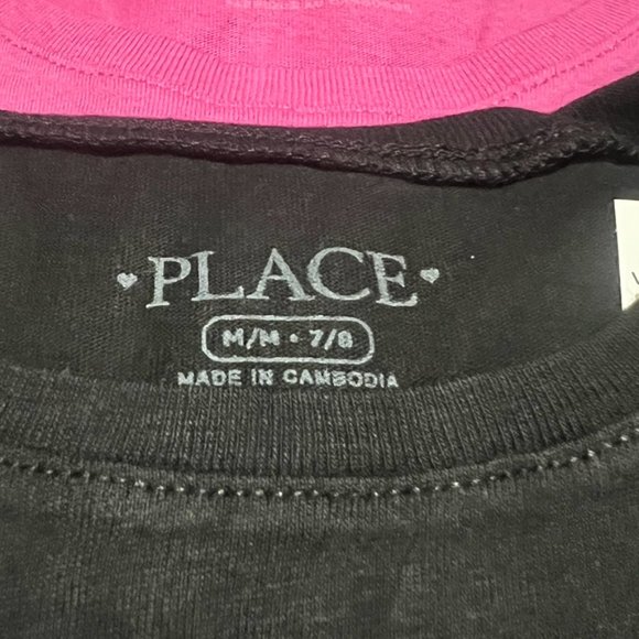 The Childrens Place Girls PRINCESS Graphic Tee-2 pack- Medium (7/8) Long Sleeve - Picture 5 of 6